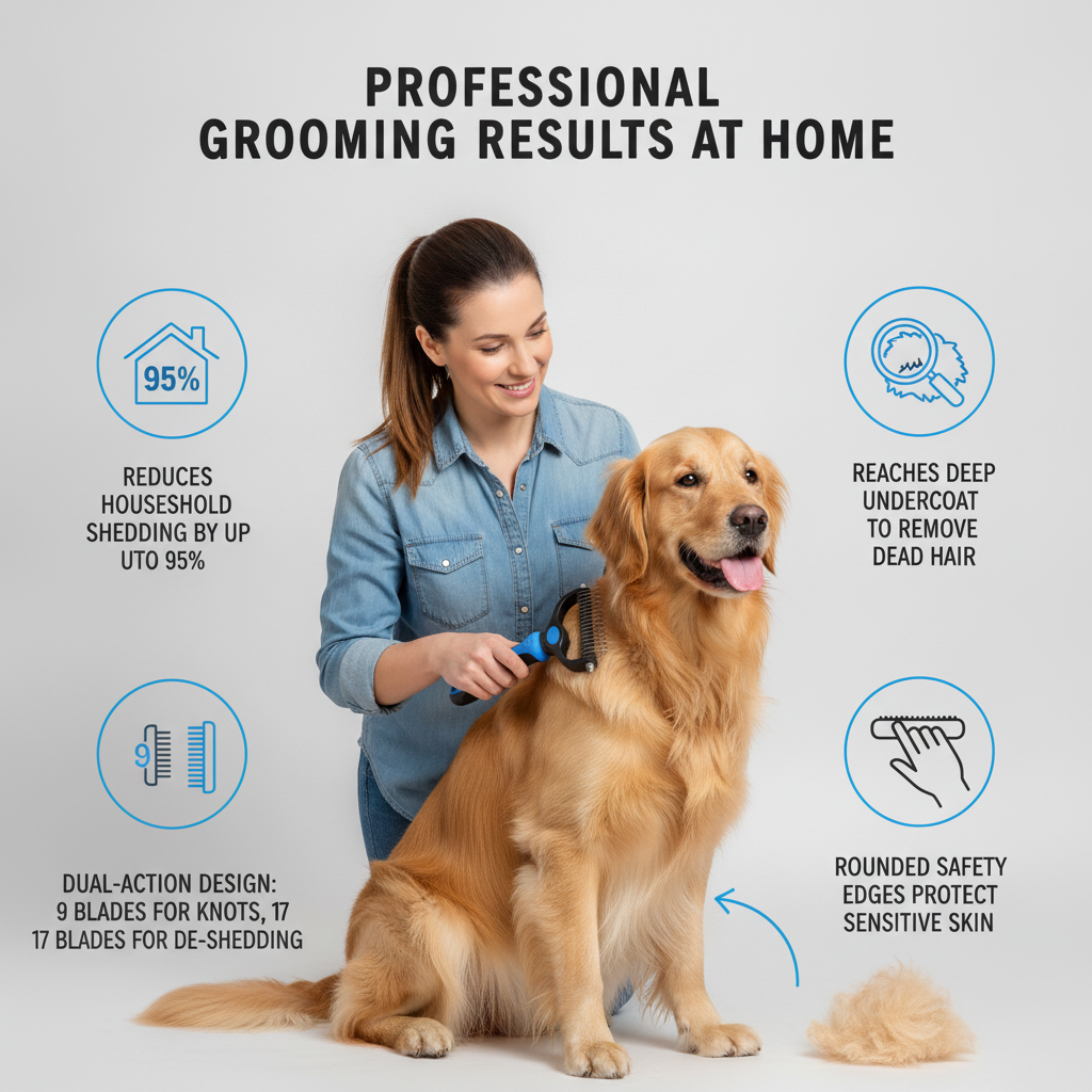 OLAXO The Original FureverBrush - Pro Grooming Tool