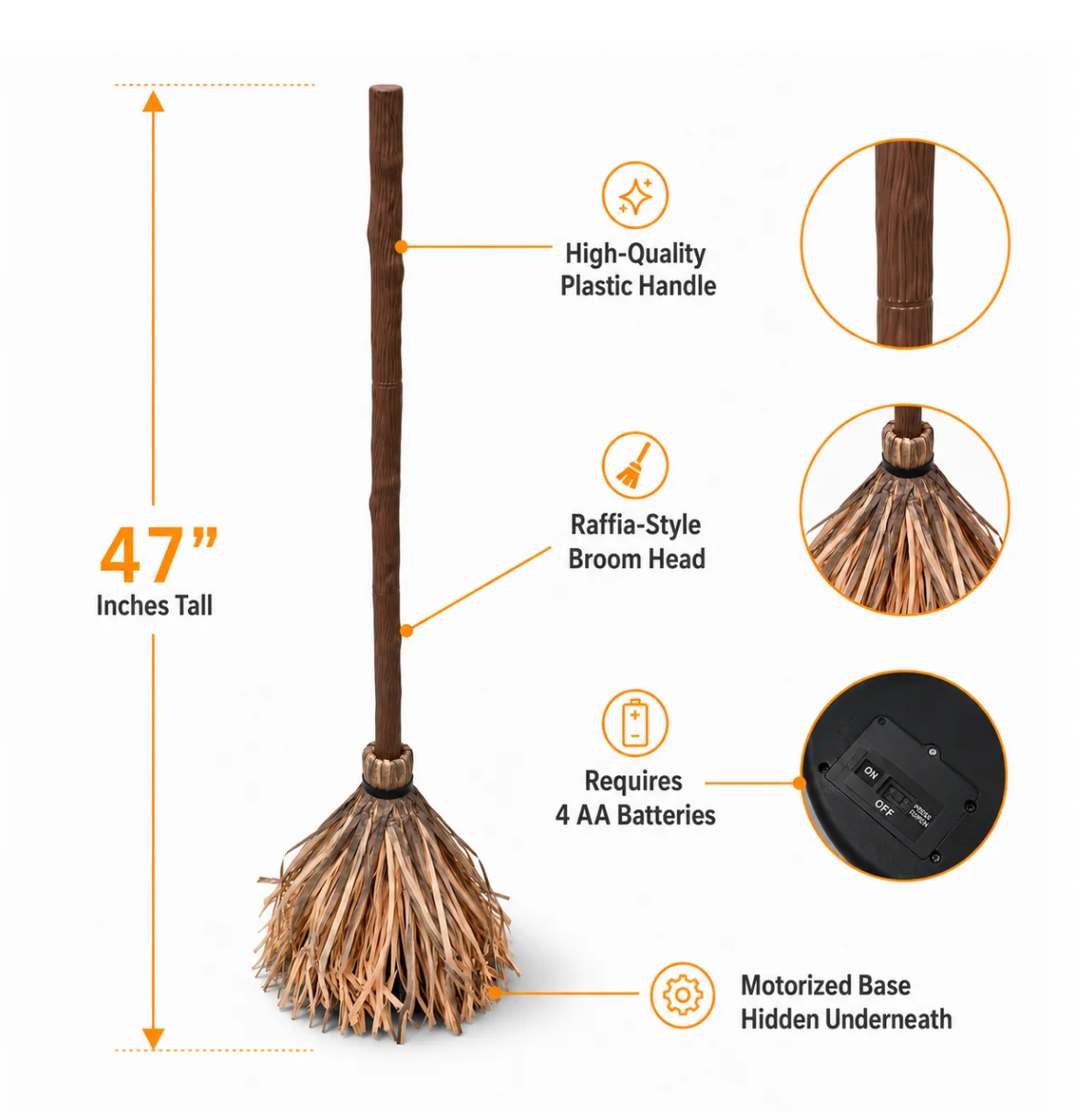 Olaxo - Haunted Witch Broomstick
