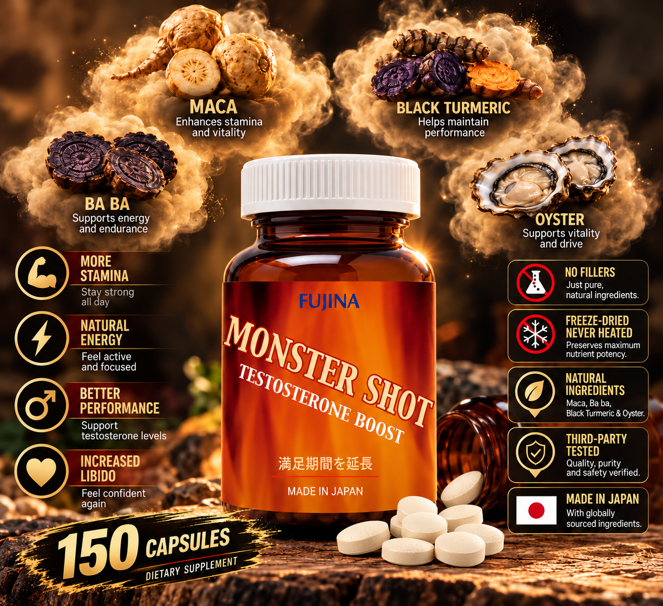 Pill Organic   Men’s Vitality & Performance Support